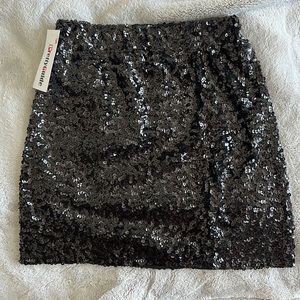 Black Sequin Skirt